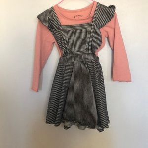 Art Class Cute dress with long sleeve shirt